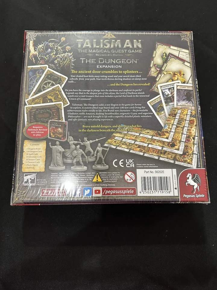 Talisman Revised 4th Edition The Dungeon Expansion Board Game Pegasus Spiele NEW - Image 2 of 2
