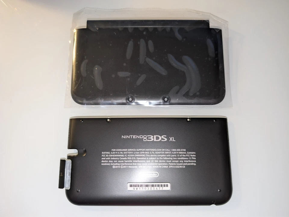 Nintendo 3DS XL Shell Replacement Original OEM Red Black White Restoration Kit - Image 2 of 4