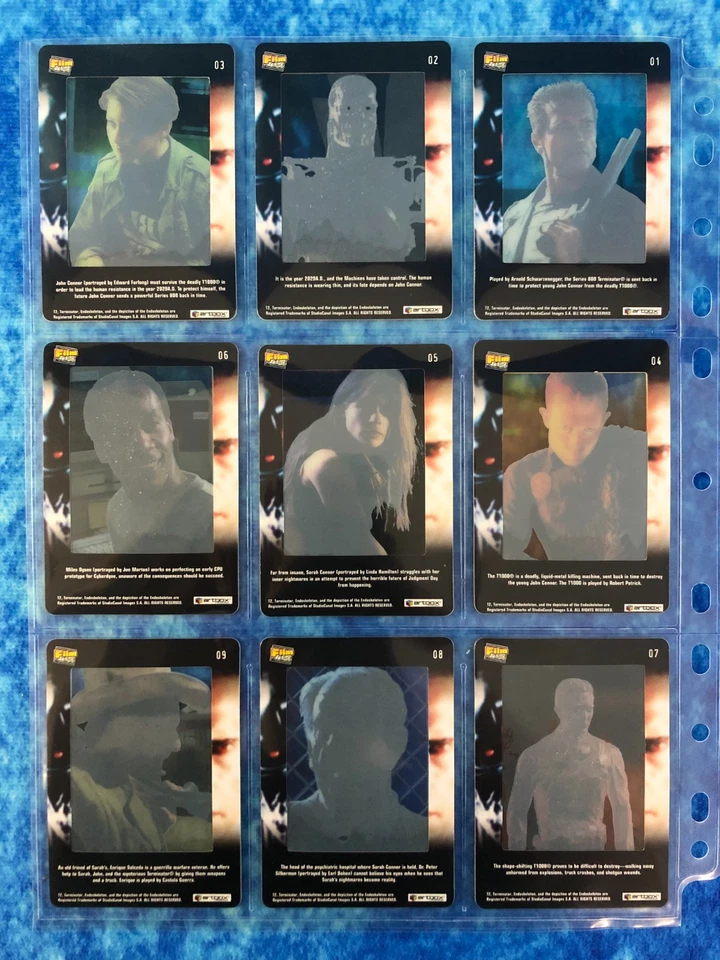 Terminator 2 FilmCardz complete trading card base set by Artbox 2003 - Image 3 of 4