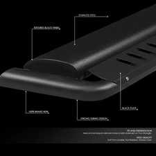 PAIR OVAL TUBING NERF BAR DROP STEP RUNNING BOARD FOR 2018-2024 JEEP WRANGLER JL