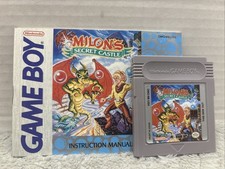 Milon's Secret Castle (Nintendo Game Boy, 1993) Cartridge & Manual