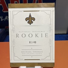 2016 Panini National Treasures Rookie Booklet No. 13 Michael Thomas RPA 01/49 
