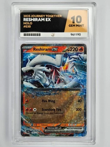 Pokemon Journey Together 030/159 Reshiram ex DR Ace Grade 10
