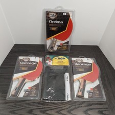 STIGA Optima Vantage Ping Pong Rackets Set 3 Paddles Net Table Tennis WRB New