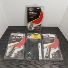 STIGA Optima Vantage Ping Pong Rackets Set 3 Paddles Net Table Tennis WRB New