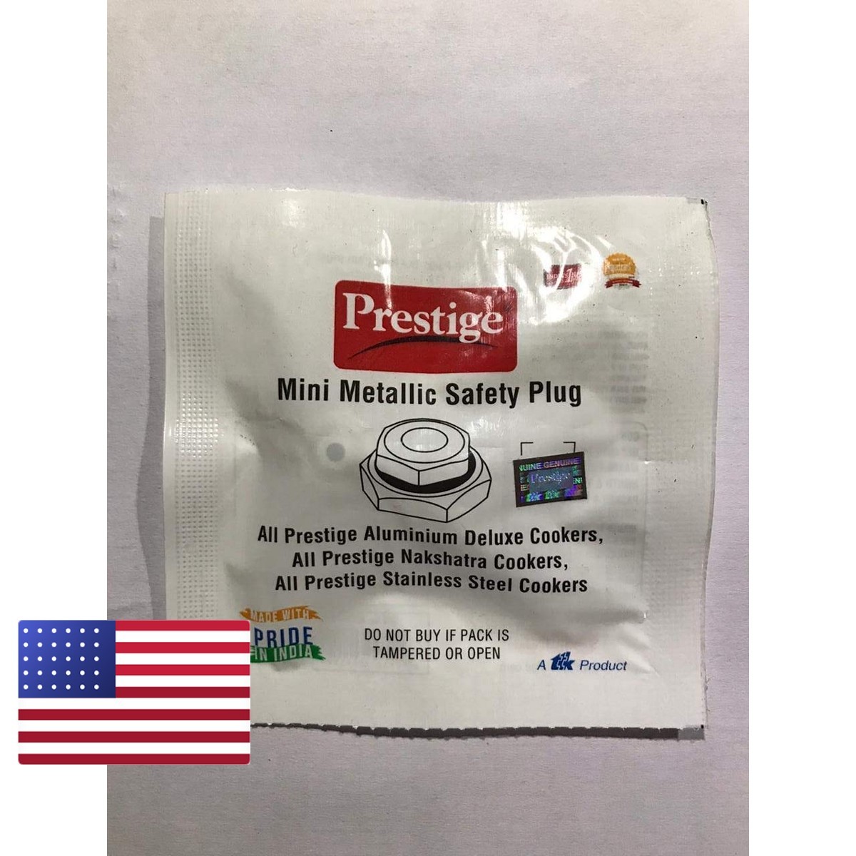 Prestige Alpha Deluxe+ Small Pressure Cooker Safety Valve, Alu/Stainless Steel