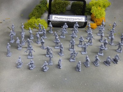 1/72 Esci  / Airfix Compatible 50 Soldiers WWII German Paratroops Lot#7455K 