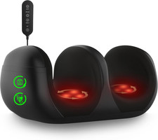 Rechargeable Heated Foot Calf Massager Shiatsu Roller With Timer