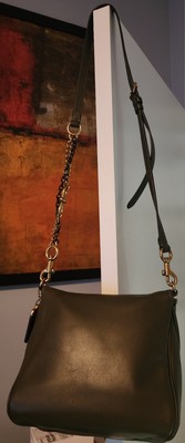 Coach 1941 Exotic Snakeskin Rider 24 Kisslock Green Crossbody | eBay