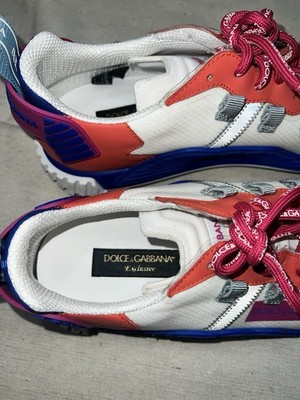 Dolce & Gabbana NS1 Low-Top Sneakers White/Blue/Pink Size 45  display picture 1