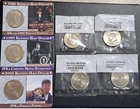 Lot Of 7, 1986 - 2006 P, D, Kennedy Half Dollars, UNC/BU, In Sealed Holders