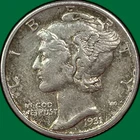 1931-S Mercury Dime Silver Almost Uncirculated AU Coin #33264