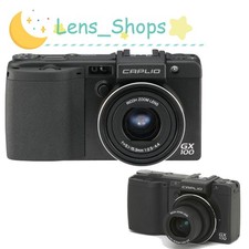 Ricoh GX100 fotocamera digitale compatta 10 MP 3x zoom ottico rilevamento viso nero