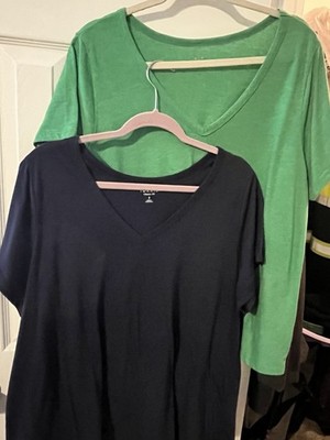 Set Of 2 Torrid Classic Fit V-Neck T-Shirt Plus Size 3 3X Cotton Blend