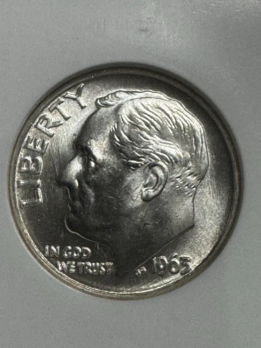 1963-d Roosevelt Dime, NGC MS66FT, Free shipping