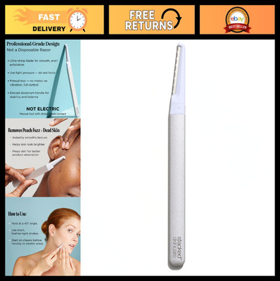 Precision Dermaplaning Tool for Exfoliation - Remove Peach Fuzz & Dead Skin, Ref