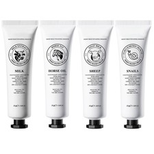 4pcs Hand Cream Prevent Dryness Cracking Non-greasy Fast-Absorbing Hand Lotion