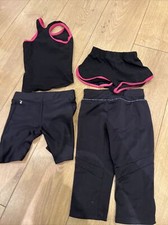Sport1 Girls Gymnastics Clothes Pink Black 16 18 Inch Used Bundle Balespro
