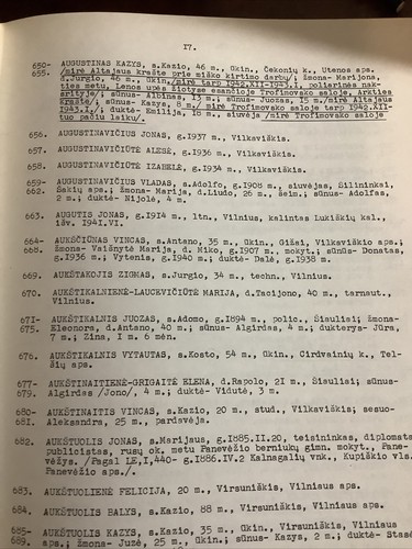 Isveztuju Lietuviu Sarasas A Register of Deported Lithuanianby Leonardas Kerulis - Picture 11 of 11