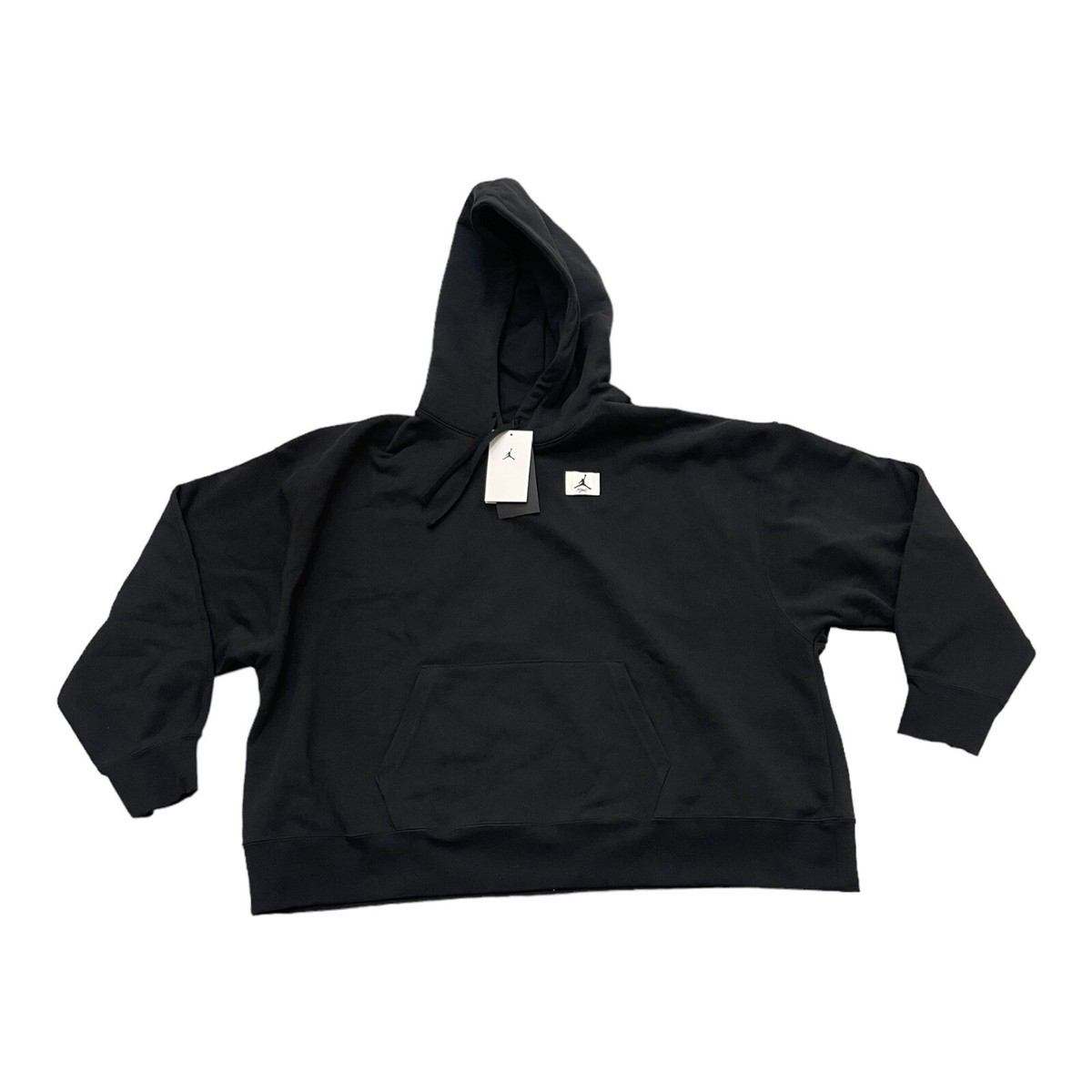 Nike Air Jordan Flight Women's Cotton Fleece Hoodie Black Size 1X
