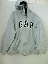 GAP KIDS Gray FULL ZIP HOODIE JACKET Youth Small 6/7 