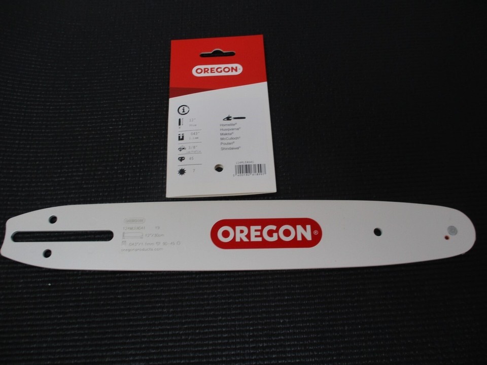 Oregon 124MLEA041 Single Rivet Guide Bar 12" for Dewalt John Deere ...