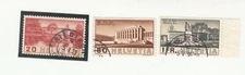 SWITZERLAND 1938. ILO International Labor Organization. Sc 3053, 3055. 3056 Used