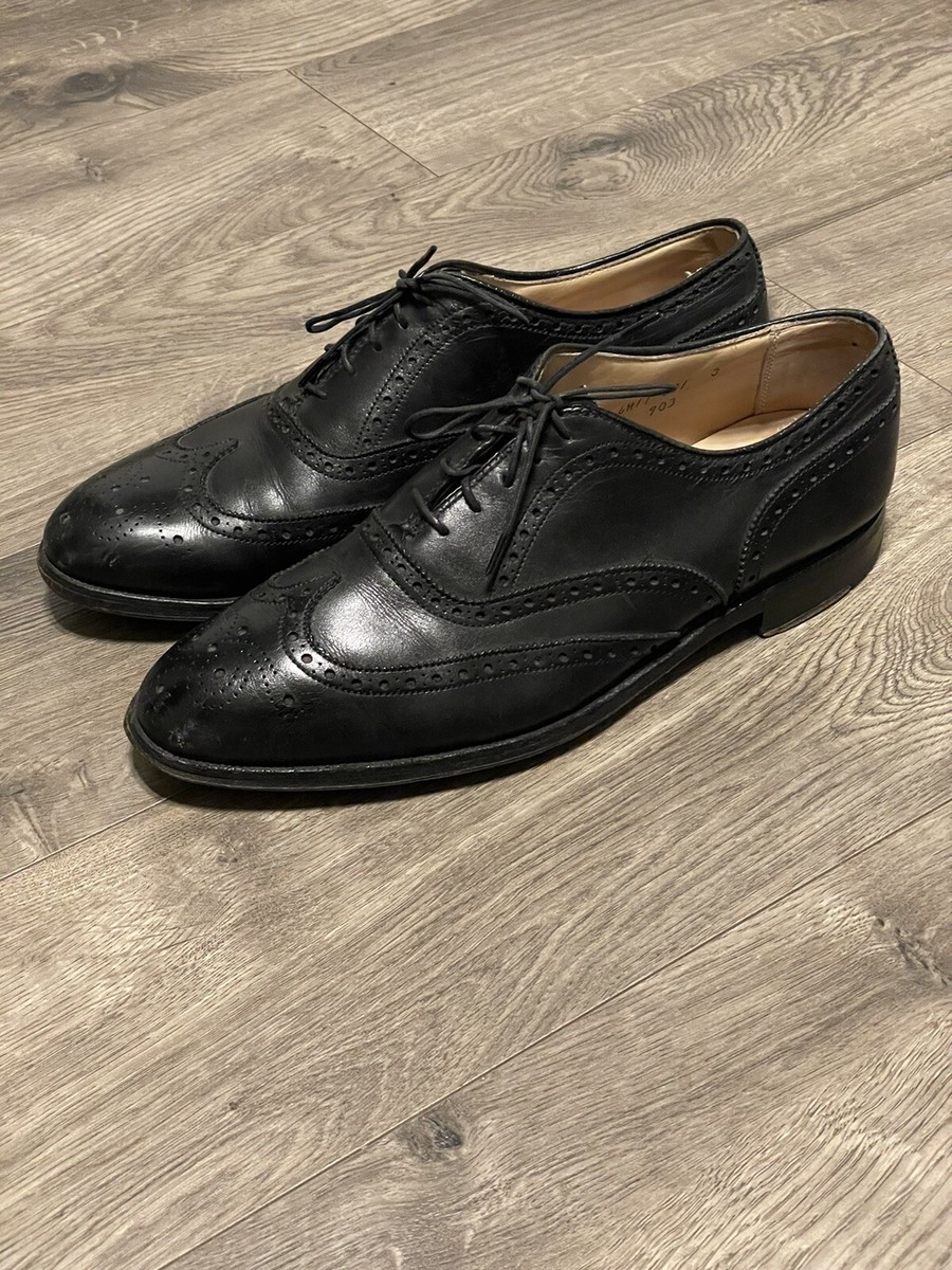 Alden #903 Black Calfskin Wingtip Oxford Brogues Mens Shoes 9.5 A