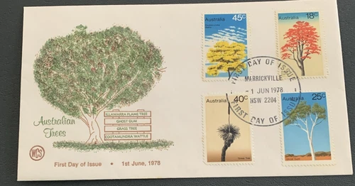 Australian FDC WCS 1978 Australia Trees