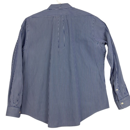 Ralph Lauren Shirt Men's Extra Large Long Sleeve Button-Down Shirt Striped Blue - Picture 2 of 12