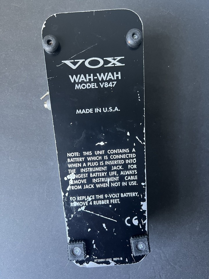 Vox V847 Wah Pedal USA eBay