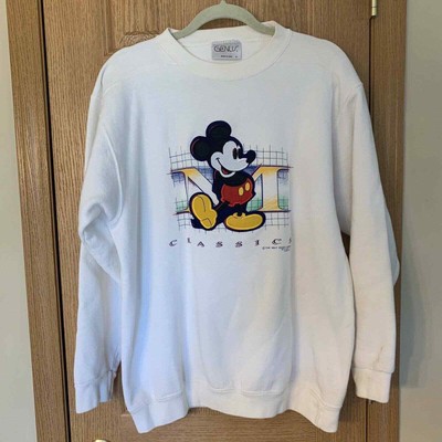 mickey mouse white sweatshirt