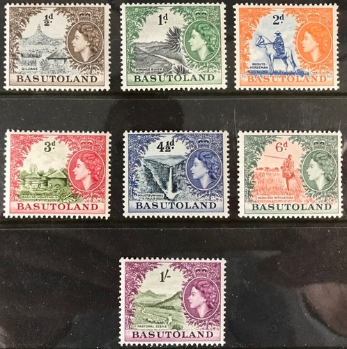 BASUTOLAND 1954-58 PART SET TO ONE SHILLING SG 43-49 LMM