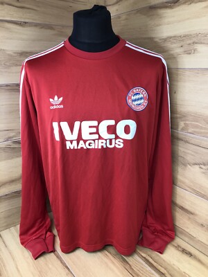 BAYERN MUNICH originals Iveco Magirus Long Sleeve Shirt Size Large Rare  UK - Main Image