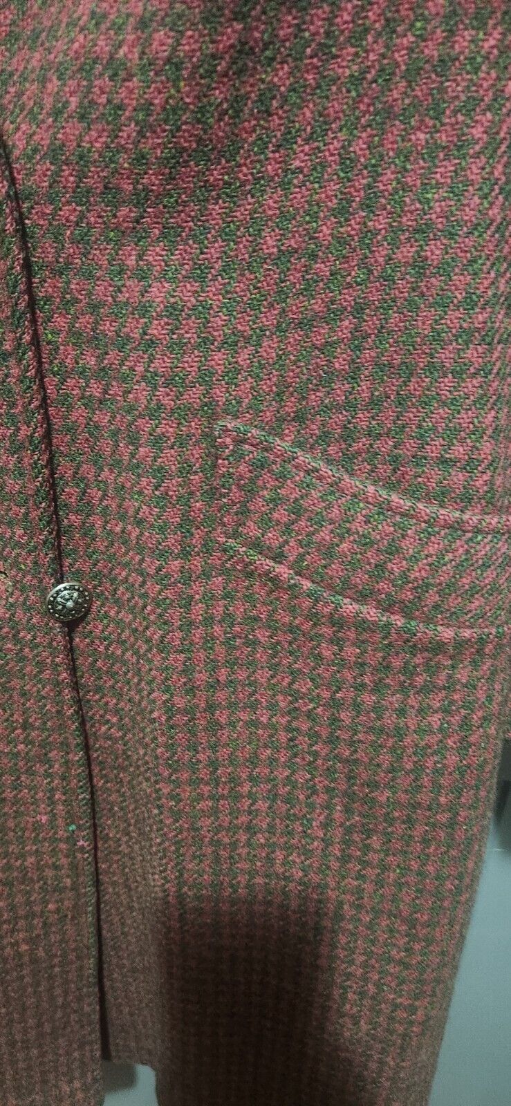 Vintage Harris Tweed Houndstooth Scottish Wool Co… - image 10