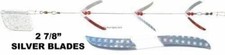 Mack's Lure 60540 Flash Lite Trolls - 3 Blade Series - 90# Test Silver/"