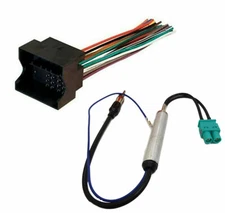 Car Wire Harness Stereo Radio and Antenna Adapter for Select VW 