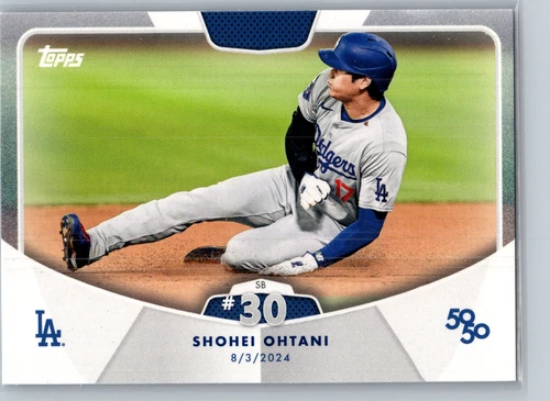 Topps Shohei Ohtani 50/50 Set Base Card - Stolen Base #30, Card #63