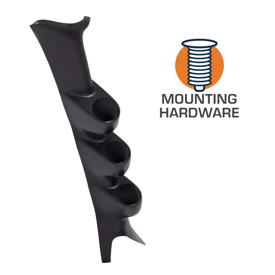 Cápsula de pilar GlowShift triple calibre 52 mm para Ford Super Duty F-250 F-350 1999-2007 Foto 3 de 3