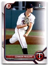 2022 Bowman Draft Connor Prielipp 1st Bowman Paper Minnesota Twins #BD-8