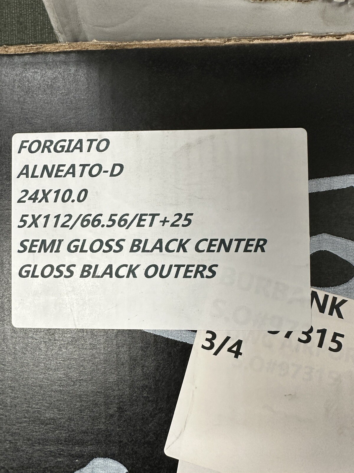 24x10 FORGIATO ALNEATO XL ROLLS ROYCE Cullinan 5x112 +25 +15 MATTE GLOSS BLACK