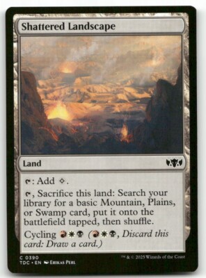 Shattered Landscape #390 MTG Tarkir Dragonstorm TDC NM X1