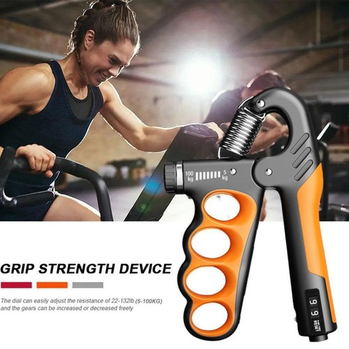 5-100KG Hand Grip Strengthener Adjustable Forearm Trainer Exerciser Finger V8K9 - Picture 3 of 20