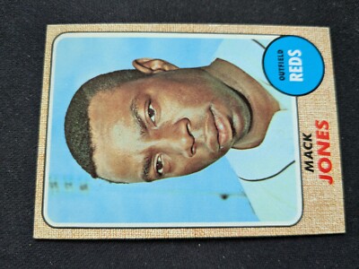 1968 Topps Baseball Card # 353 Mack Jones - Cincinnati Reds (EX)