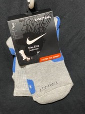 NIKE ELITE Basketball Crew Socks SX3692-065 M Kobe NBA Lebron LJ KD BIN 8 Medium
