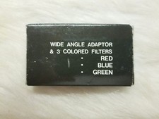 Wide Angle Adapter  3 Colored Filters Red, Blue, Green