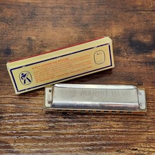M. Hohner Marine Band Harmonica Key of G No. 1896 A440 Made in Germany