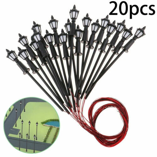 Luci e lampade in plastica per modellismo ferroviario scala H0