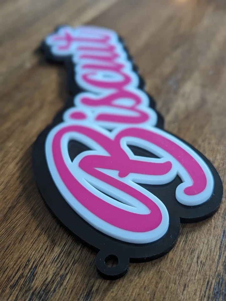 8.5" Custom Dog Crate Name Tag 2 Layer Choose Your Color Pet Cage ID Personalize - Image 4 of 4