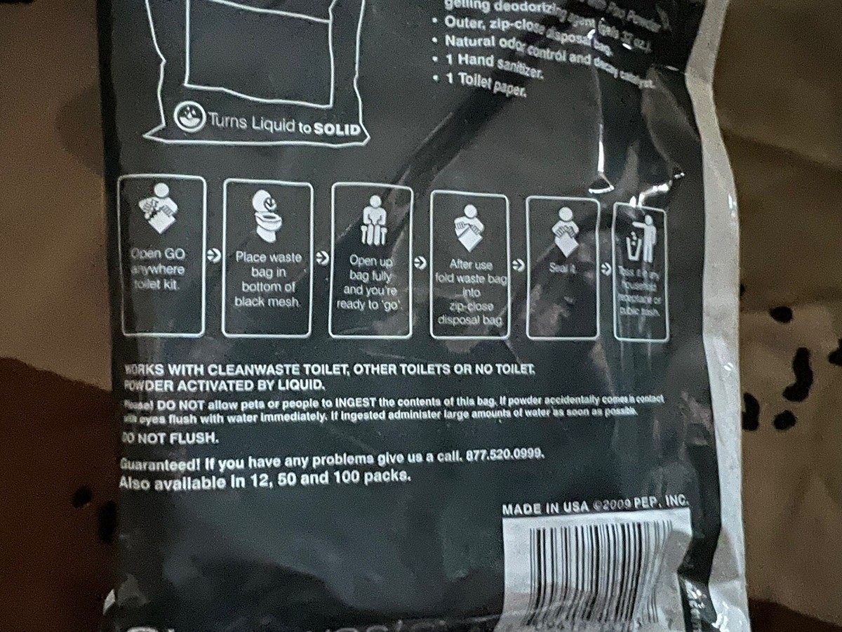 Go Anywhere - Kit Di Ricarica Portatile Per WC, Per Campeggio